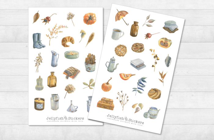 Herbst Sticker Set