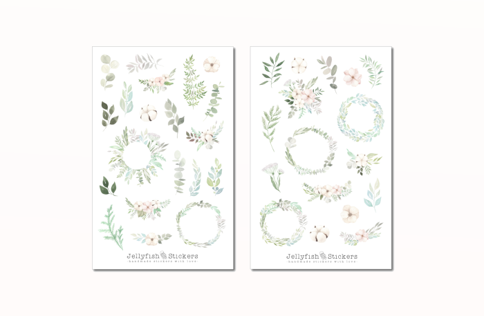 Blumen Sticker Set