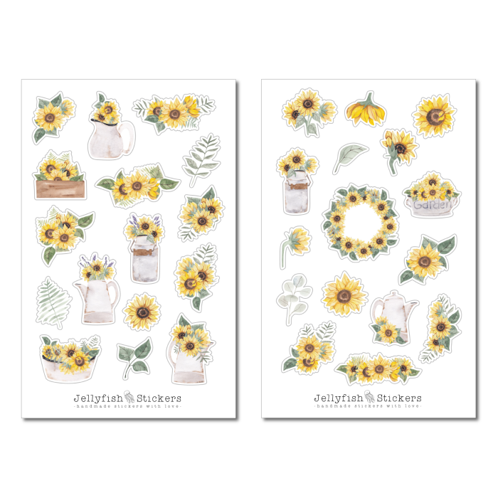 Sonnenblumen Sticker Set