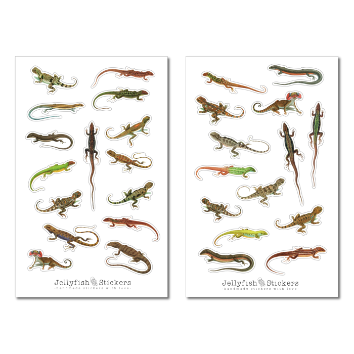 Lizards Sticker Set