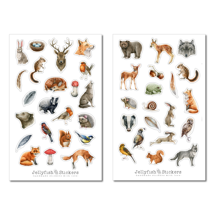 Forest Animals Sticker Set
