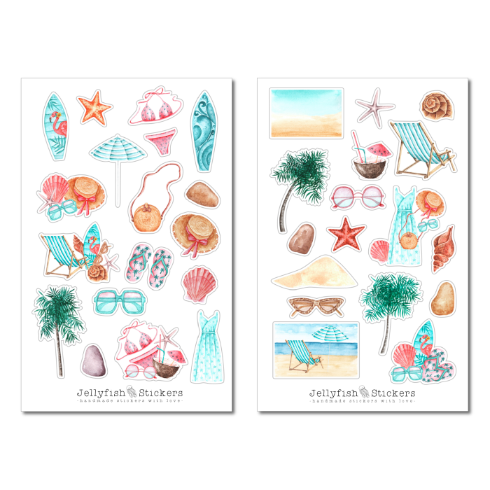 Vacation Sticker Set