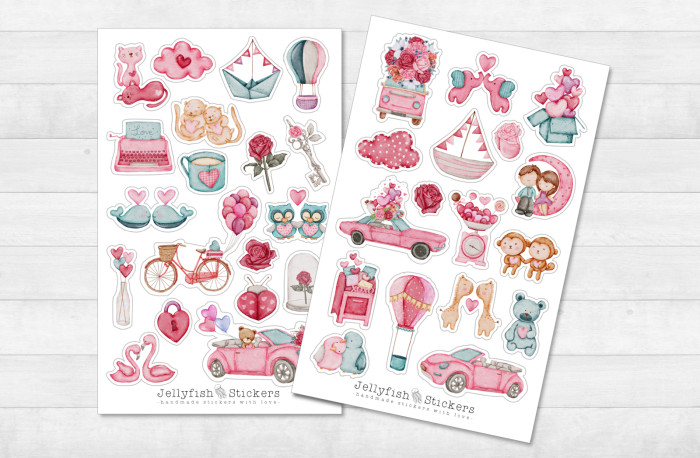 Valentine's Day Love Sticker Set