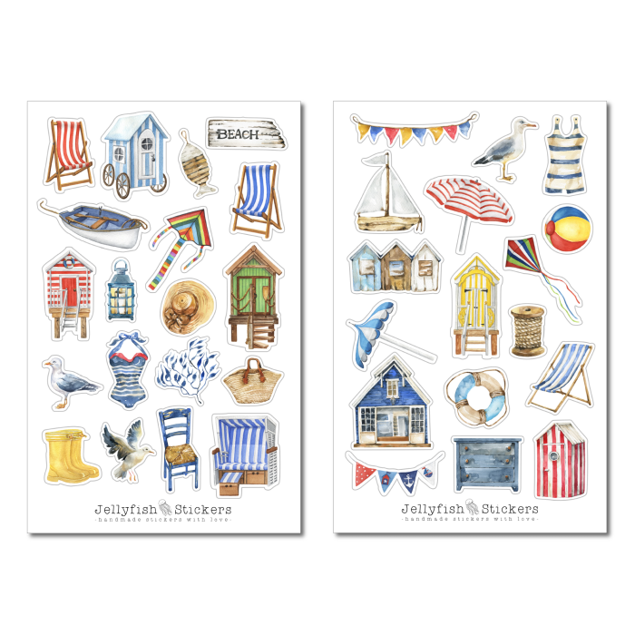 Summer Vacation Maritime Sticker Set