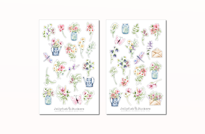 Bouquet Sticker Set