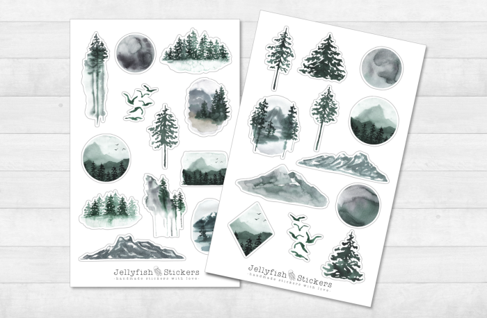 Wald Sticker Set