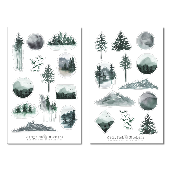 Wald Sticker Set