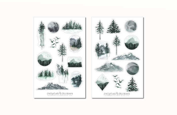 Forest Sticker Set