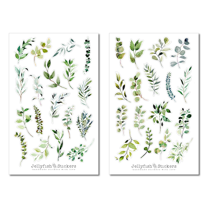 Leaves and Plants Sticker Set