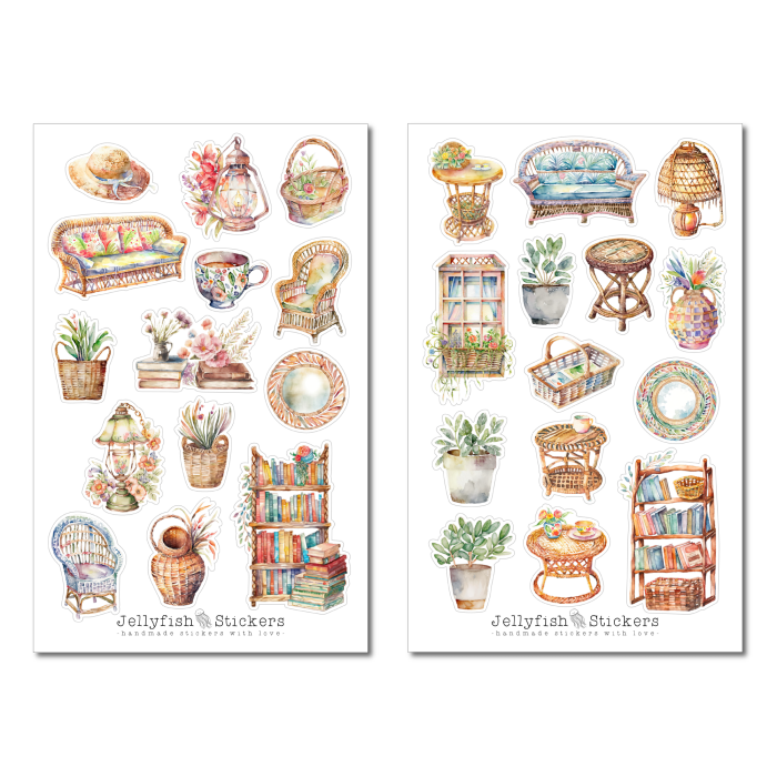 Möbel Sticker Set