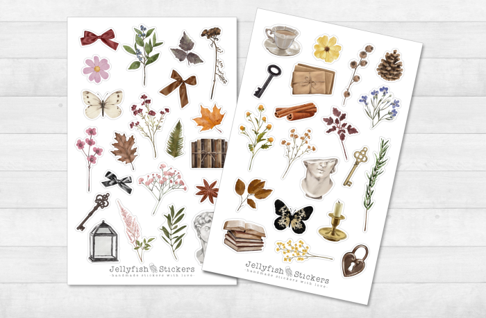 Wildblumen Sticker Set
