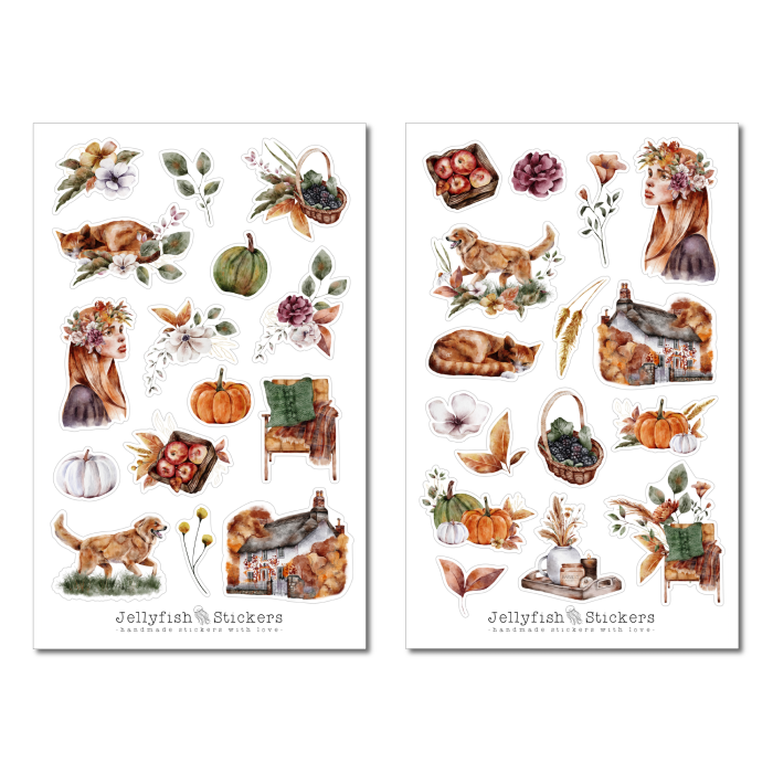 Herbst Sticker Set