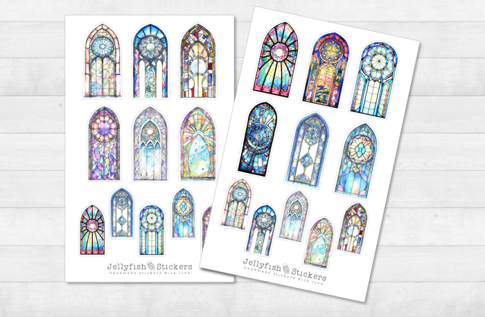 Church Windows Sticker Set