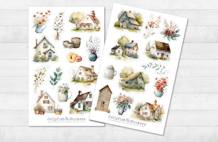 Summer Houses Sticker Set