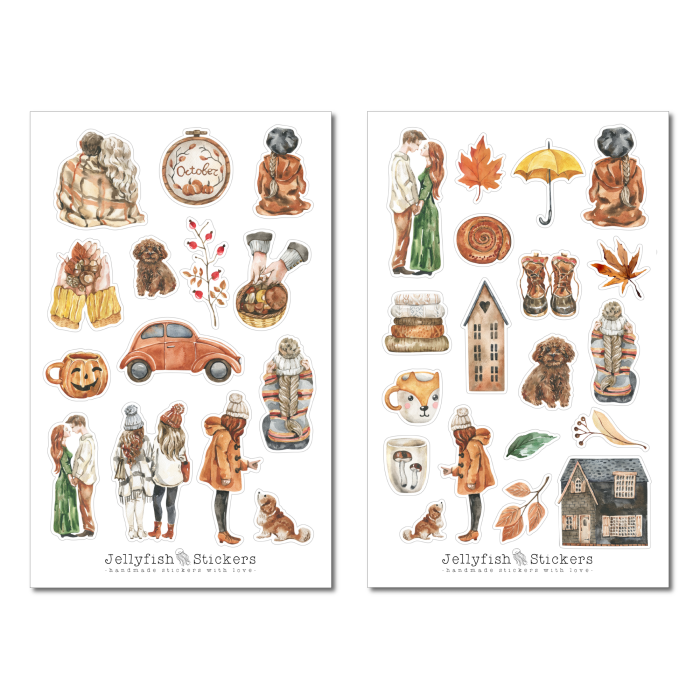 Herbst Sticker Set