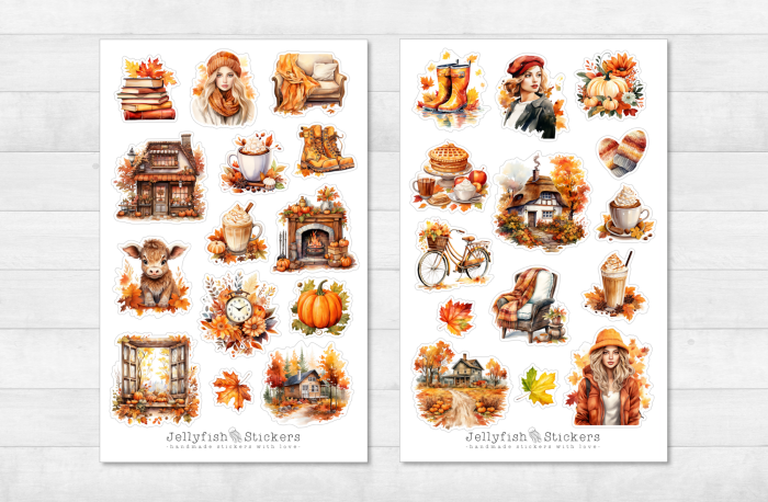 Herbst Sticker Set