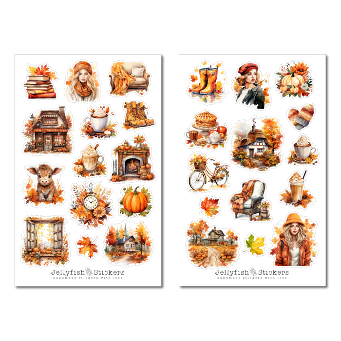 Herbst Sticker Set