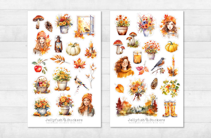 Herbst Sticker Set