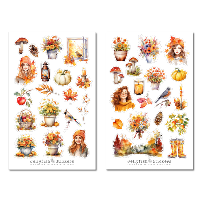 Herbst Sticker Set