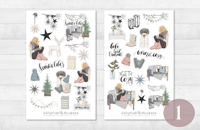 Girls Winter Sticker Set