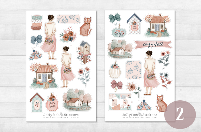 Girls Autumn Sticker Set