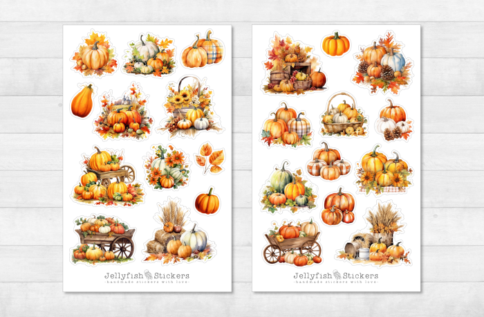 Pumpkin Sticker Set