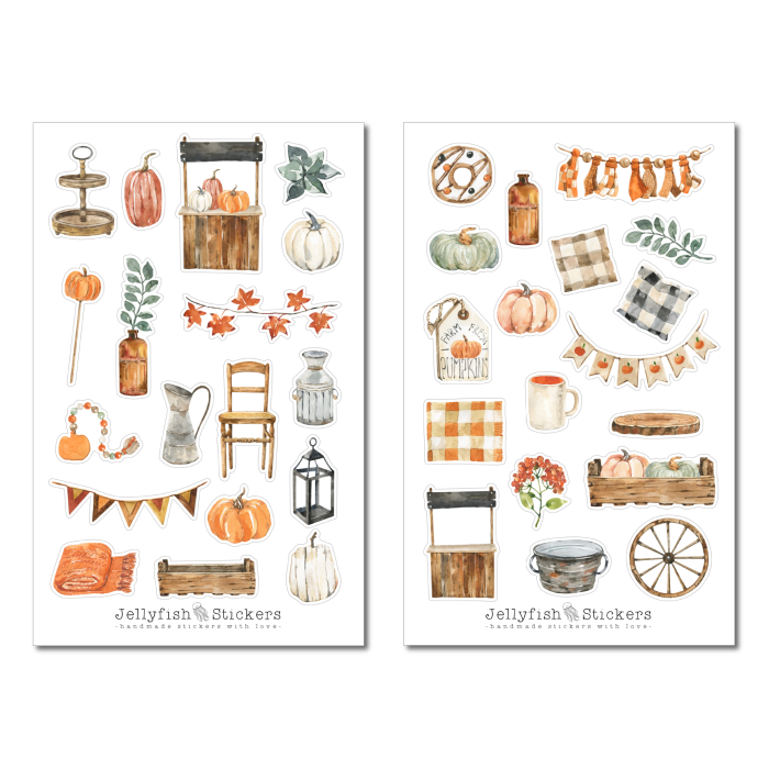 Herbst Sticker Set