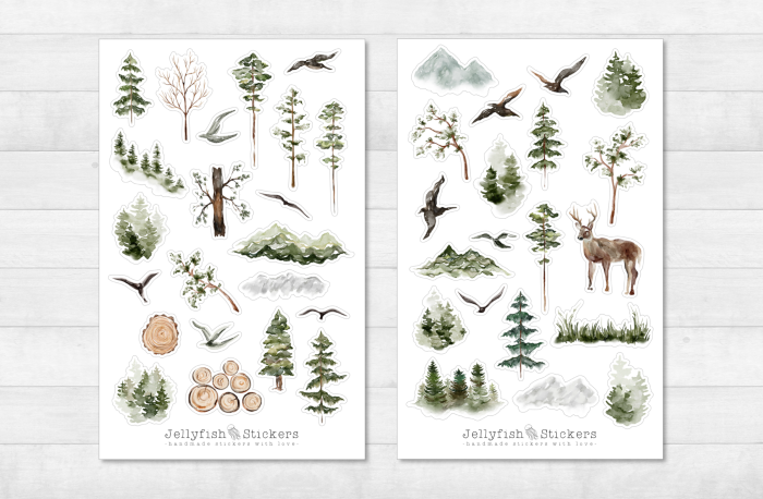 Forest Sticker Set