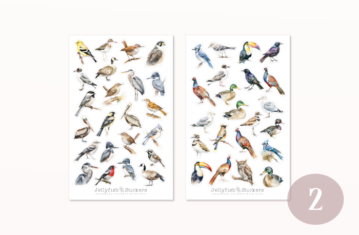 Birds Sticker Set