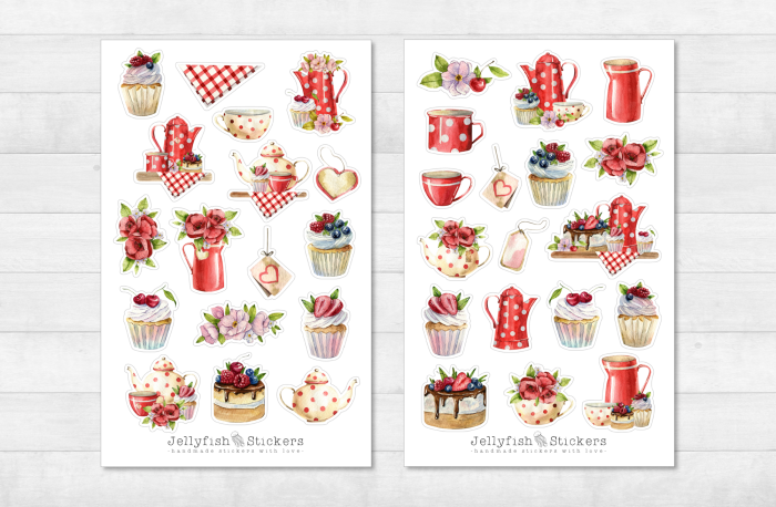 Red Kitchen Sticker Set