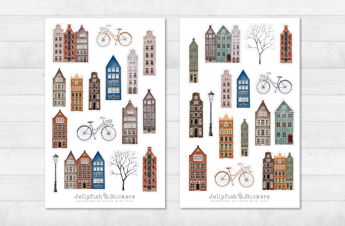 Houses Sticker Set