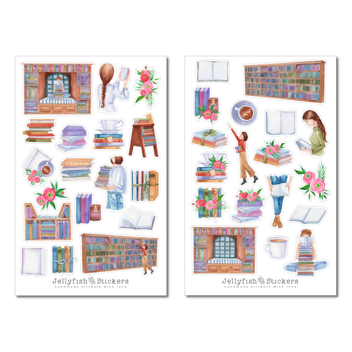 Books Sticker Set