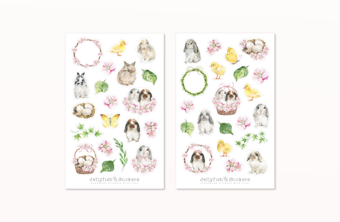 Frühling Sticker Set