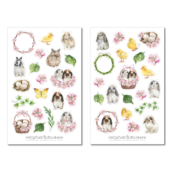 Frühling Sticker Set