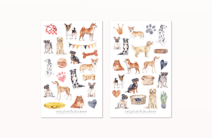 Hunde Sticker Set