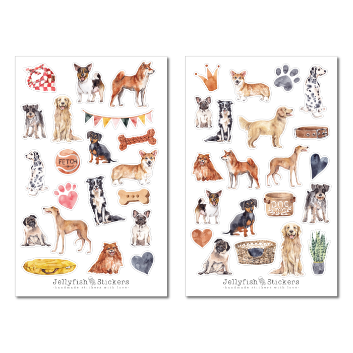 Hunde Sticker Set