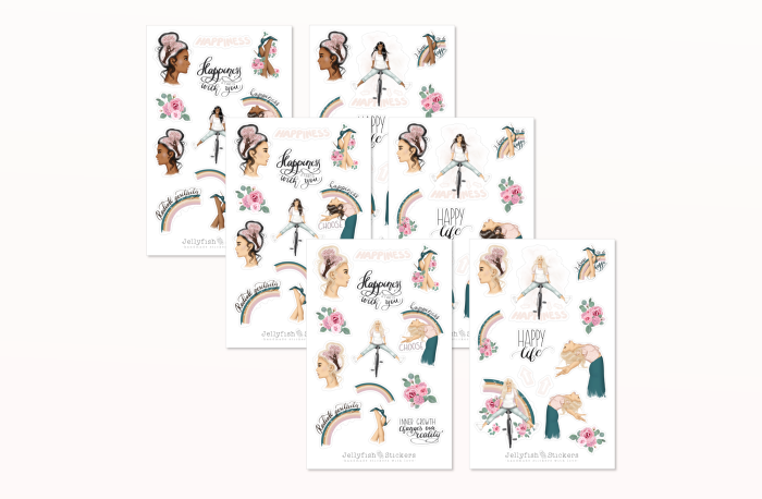 Girls Spring Sticker Set