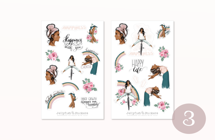 Girls Spring Sticker Set