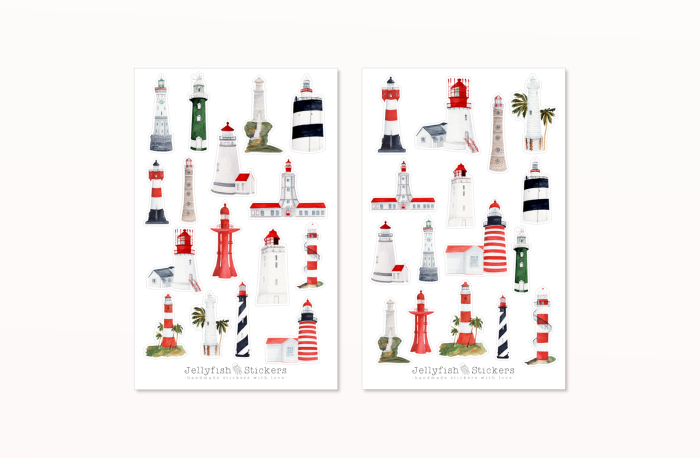 Lighthouses Sticker Set