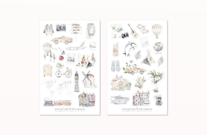 Reisen Sticker Set