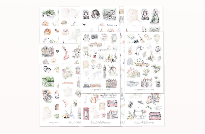 Travelling Sticker Set MEGA BUNDLE