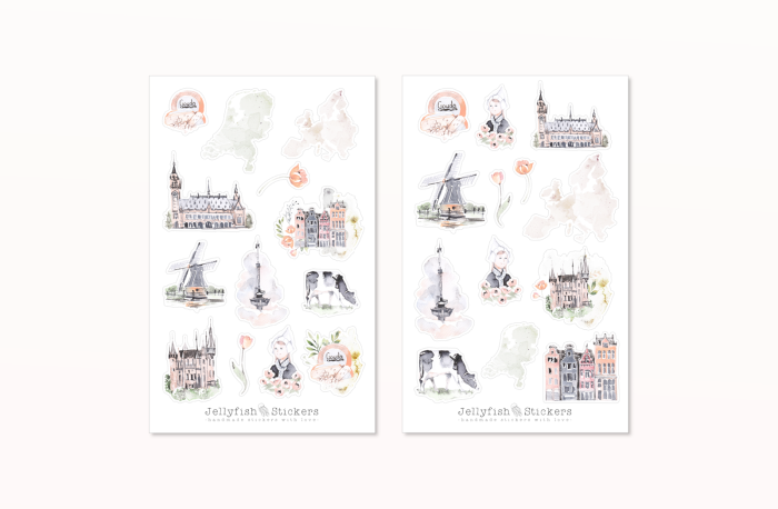 Niederlande Sticker Set