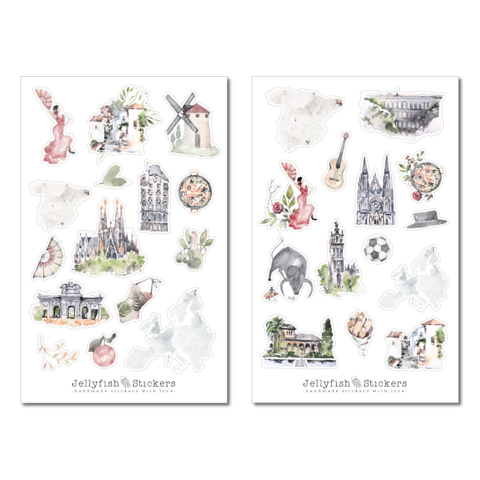 Spain Sticker Set