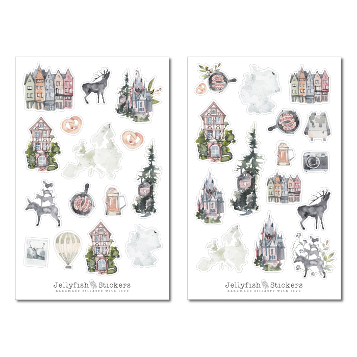 Deutschland Sticker Set