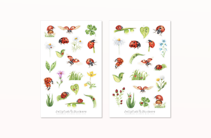 Marienkäfer Sticker Set