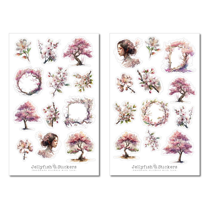 Cherry Blossom Sticker Set