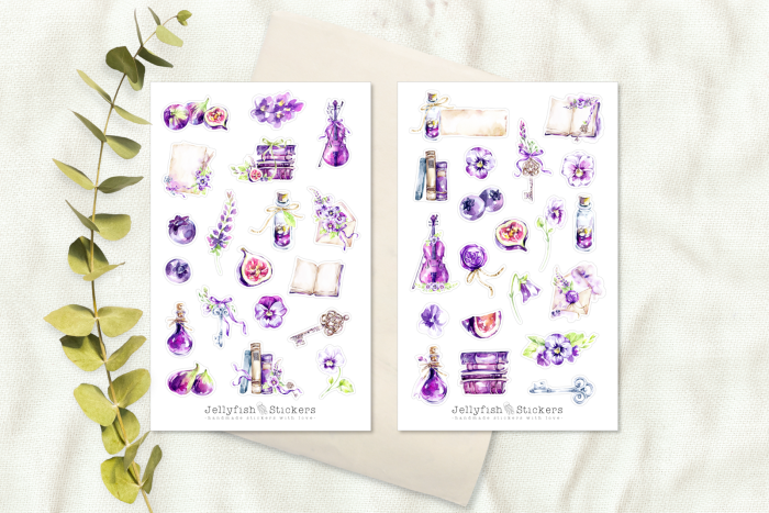 Lila Sticker Set