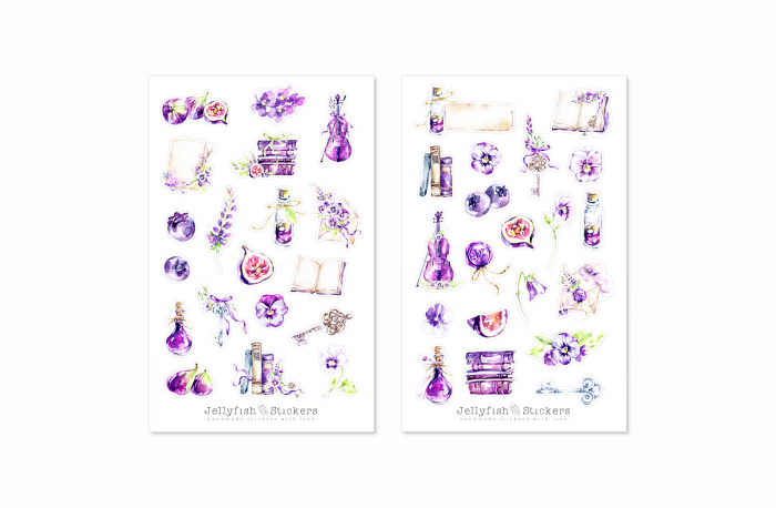 Lila Sticker Set