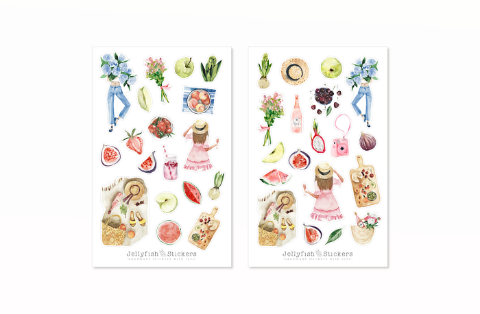 Sommer Sticker Set