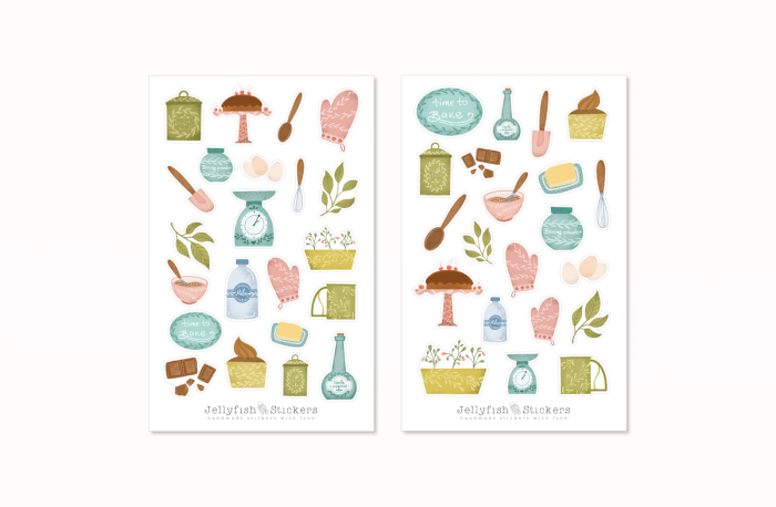 Backen Sticker Set